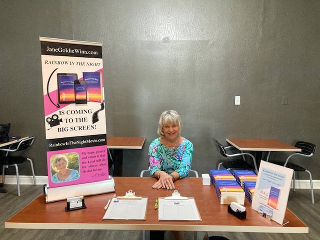 Jane Goldie Wonn Book Signing and movie promo Hope Valley Community Church .