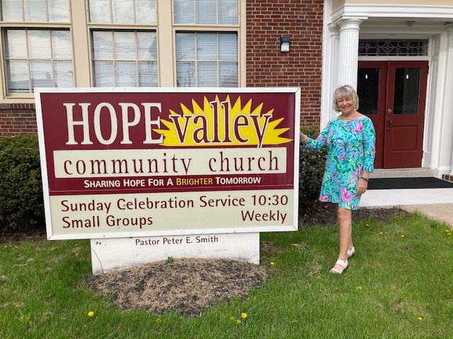 Jane Goldie Wonn Book Signing and movie promo Hope Valley Community Church .