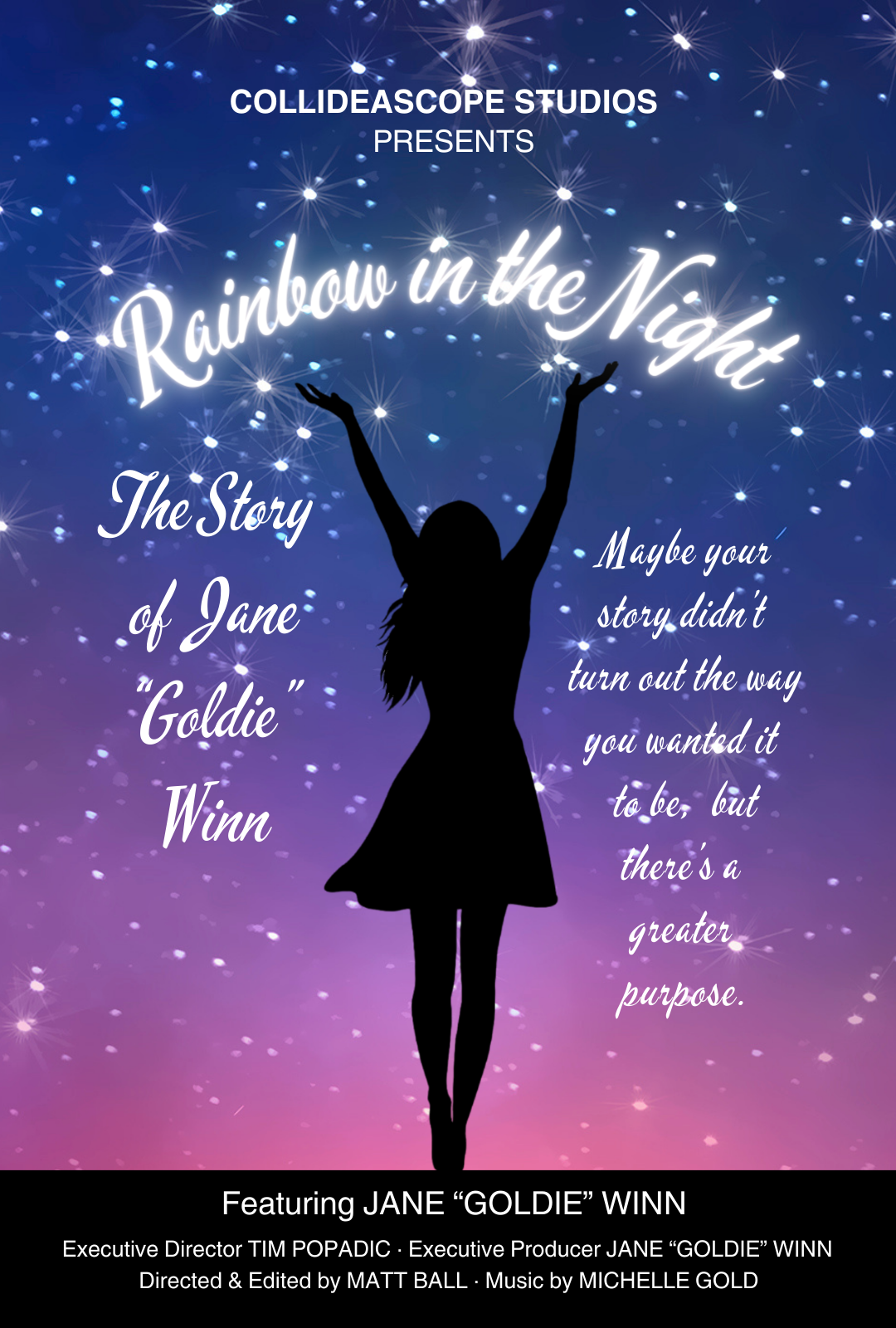 Poster for the Rainbow in the Night Movie Premiere June 4, 2023 in Delray Beach Florida