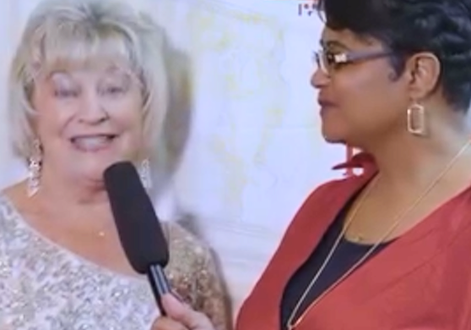 Carla Jackson Interviewing Jane "Goldie" Winn at the Red Letter Awards